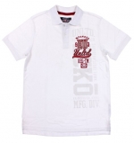 Ecko Unltd. Trade Mark Numeral Mens Polo Shirt (Bleach White, Large)