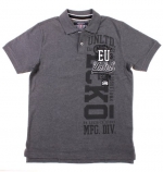 Ecko Unltd. Trade Mark Numeral Mens Polo Shirt (Charcoal Heather Gray, Large)