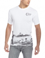 Crooks & Castles Men's Knit Crew Masqued T-Shirt, White, Medium/Medium