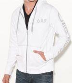 G by GUESS Men's Gatson Hoodie, TRUE WHITE (SMALL)