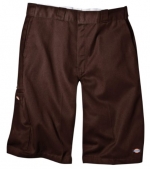 Dickies Men's 13 Inch Inseam Short With Multi Use Pocket, Dark Brown, 28