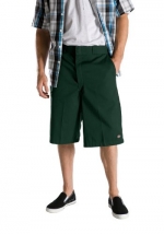 Dickies Shorts: Hunter Green 13 inch Cellphone Pocket Shorts 42283GH