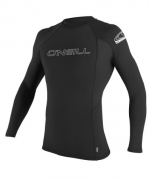 O'Neill Wetsuits Basic Skins Long Sleeve Crew, Black, Medium