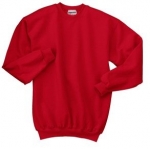 Hanes 10 oz Sweatshirt (F260) Available in 15 Colors 3X Deep Red