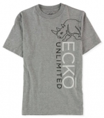 Ecko Unltd. Mens Off The Shoulder 2 Graphic T-Shirt Gry S