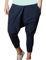 Mens Baggy Dance Casual Pants Trousers Harem Pockets Blue W28