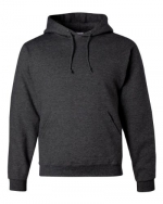 Jerzees 996M Adult's NuBlend Pullover Hooded Sweatshirt Black Heather Small
