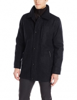 Calvin Klein Sportswear Men's Wool Melton Carcoat, Solitaire, Medium