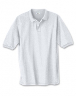 Hanes Men's 5.2 oz Hanes STEDMAN Blended Jersey Polo - Ash - Small