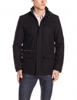 Calvin Klein Sportswear Men's Basic Wool 4-Pocket Jacket, Black, X-Large