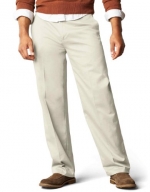 Dockers Men's Signature Khaki D3 Classic Fit Flat Front Pant, Cloud, 29X30