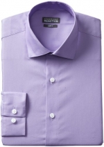 Kenneth Cole Reaction Men's Slim Fit Chambray Dress Shirt, Iris, 14.5 32-33