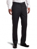 Tommy Hilfiger Mens Flat Front Trim Fit 100% Wool Suit Separate Pant, Grey Slim Stripe, 29W x 30L