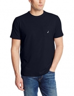 Nautica Men's Solid Pocket T-Shirt, Navy, Medium