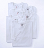 Hanes Classic Mens White Crew Neck T-Shirt P6 White M Hanes Classic Mens White Crew Neck T-Shirt P6