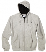 Champion Men's Full Zip Eco Fleece Hoodie Jacket, Oxford Gray, Small