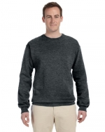 Jerzees Adult NuBlend® Crew Neck Sweatshirt - Black Heather (50/50) - S