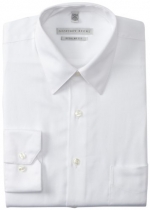 Geoffrey Beene Men's Regular Fit Sateen Dress Shirt, White,14.5/32-33