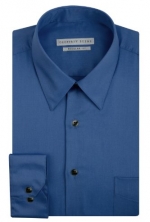 Geoffrey Beene Wrinkle Free Sateen Dress Shirt | Ink Blue 14 1/2 x 32/33