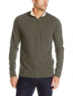 Levi's Men's Henin Brushed Heather Thermal with Sherpa Lined Collar, Rosin/Natural Sherpa, Small
