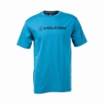 Volcom Men's New Style Short Sleeve T-Shirt, Sun Faded Indigo, Small