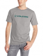 Volcom Men's New Style Short Sleeve T-Shirt, Dark Grey, Small