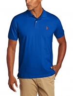 U.S. Polo Assn. Men's Solid Polo With Small Pony, China Blue, Small