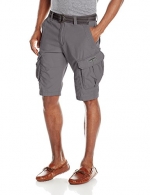 Unionbay Young Men's Lewis 13 Inch Long Cargo Belted Short, Satellite, 30