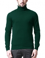 Match Men's Long Sleeve Turtleneck Pullover Sweater #Z1528(US 2XL (Tag size 4XL),1528 Green)