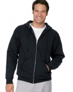 Hanes Men's ComfortBlend Full-Zip Hood 7.8 oz., S-Black