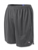Champion Adult Mesh Short With Pockets (Athletic Gray) (S)
