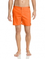 parke & ronen Men's Catalonia Solid 6 Inch Swim Short, Orange/Tan, 28