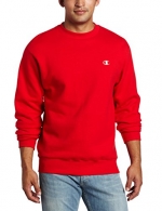 Champion Men's Pullover Eco Fleece Sweatshirt, Crimson, Small