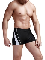 Neleus Men's Swim Trunks Swimwear Leg Swimsuit,402# Black,US XS / Asia M