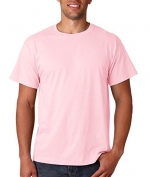 Fruit of the Loom Men's 6-Pack Stay Tucked Crew T-Shirt - Classic Pink - Small