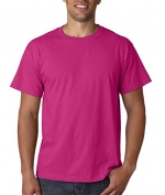 Fruit of the Loom Men's 6-Pack Stay Tucked Crew T-Shirt - Cyber Pink - Small
