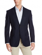 U.S. Polo Assn. Men's Cotton Solid Sport Coat, Navy, 48 Long