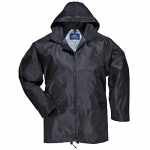 Portwest Classic Rain Jacket, Small to XXL, 3 colours - Black - S