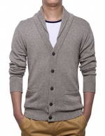 Match Men's Sweater Series Buttoned Cardigan #12088(US 2XL (Tag size 4XL),Heather apricot)