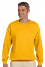 Gildan Men's Heavy Blend Crewneck Waistband Sweatshirt, Small, Gold