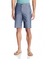 Dockers Men's Men's The Perfect Shorts Classic Flat Front Clarke A Chambray-Faded Navy 36 X 10.5