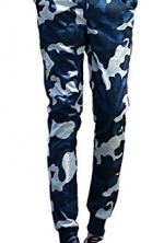 Grazing® Mens Jogging Pants Tracksuit Bottoms Training Running Trousers (M, 135 Blue Camouflage)