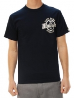 Metal Mulisha Men's Grind Tee Graphic T-Shirt Navy Blue with White-Small
