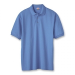 Hanes ComfortSoft Cotton Pique' Men's Polo 055X S, Carolina Blue