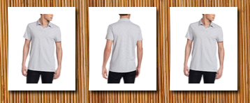Calvin Klein Jeans men's evening stripe short sleeve polo, altitude,
