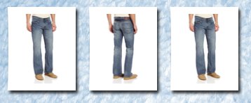 U.S. Polo Assn. men's boot cut five pocket jean, blue, 33x32
