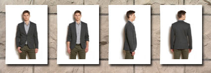 A|X Armani Exchange armani exchange mens ponte knit blazer